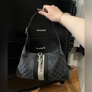 Gucci Black & Cream Shoulder Bag